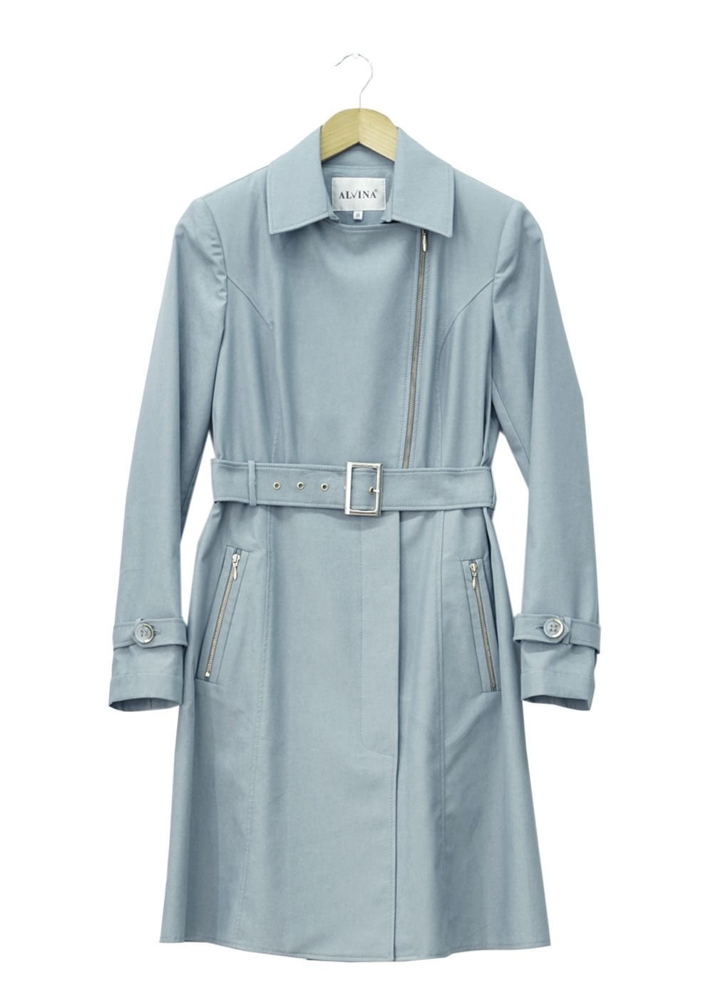 Tesettür giyim GRİ 1554 Soraya Tesettür Trenç