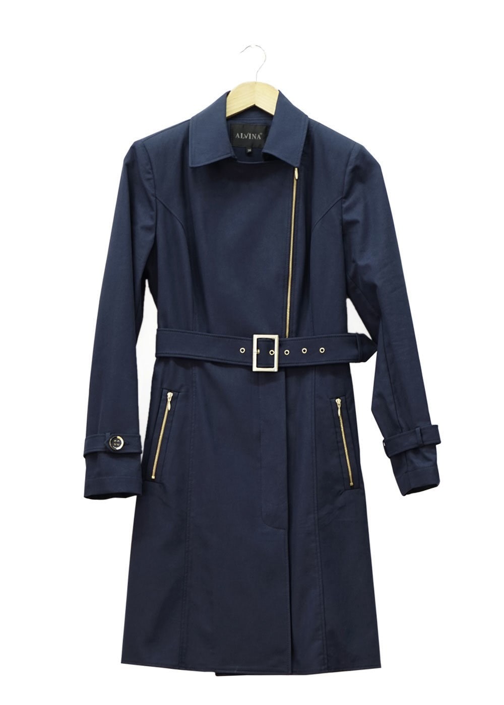 Tesettür giyim LACİVERT 1554 Soraya Tesettür Trenç