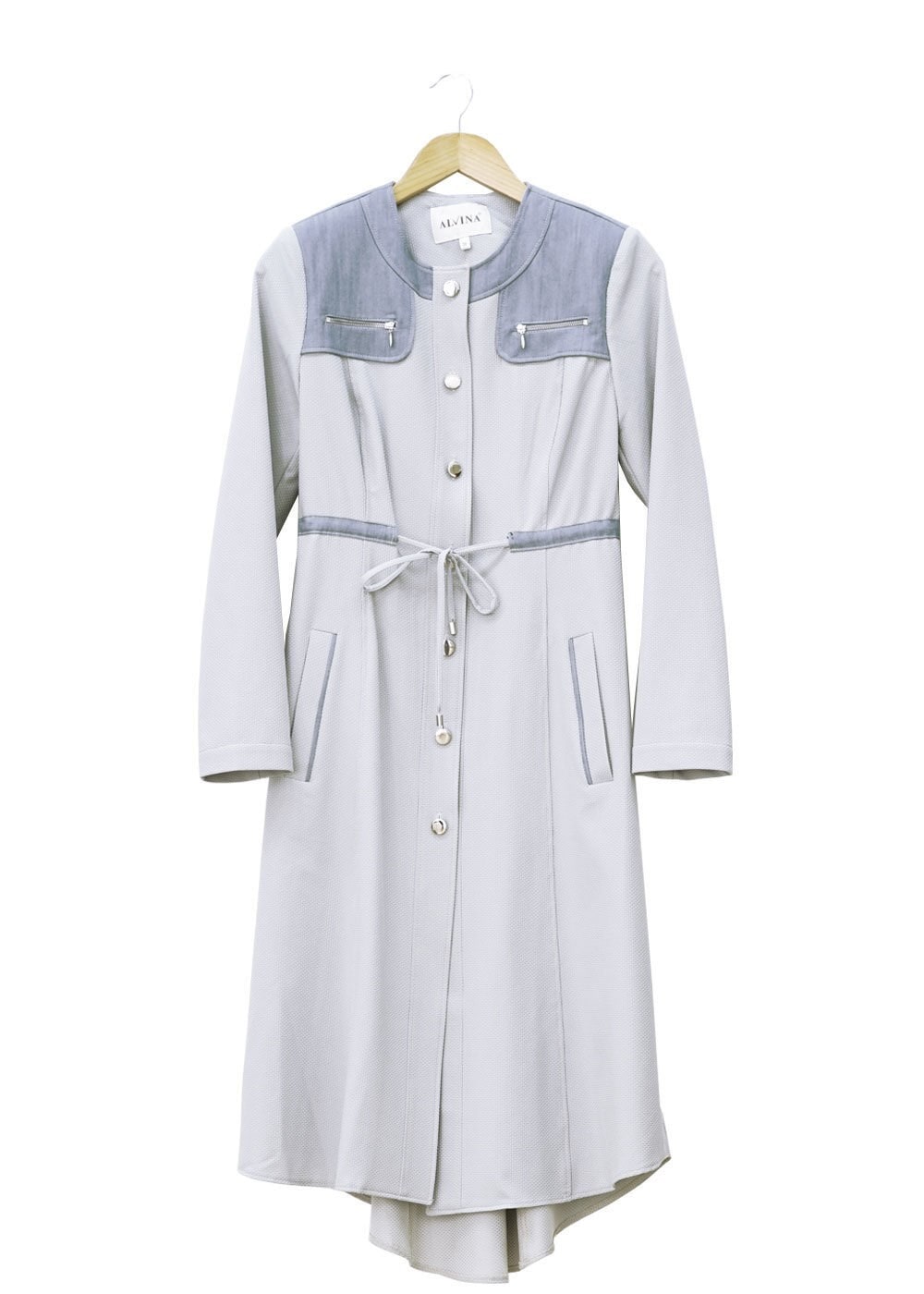 Tesettür giyim BEJ 1556 Berta Tesettür Trench