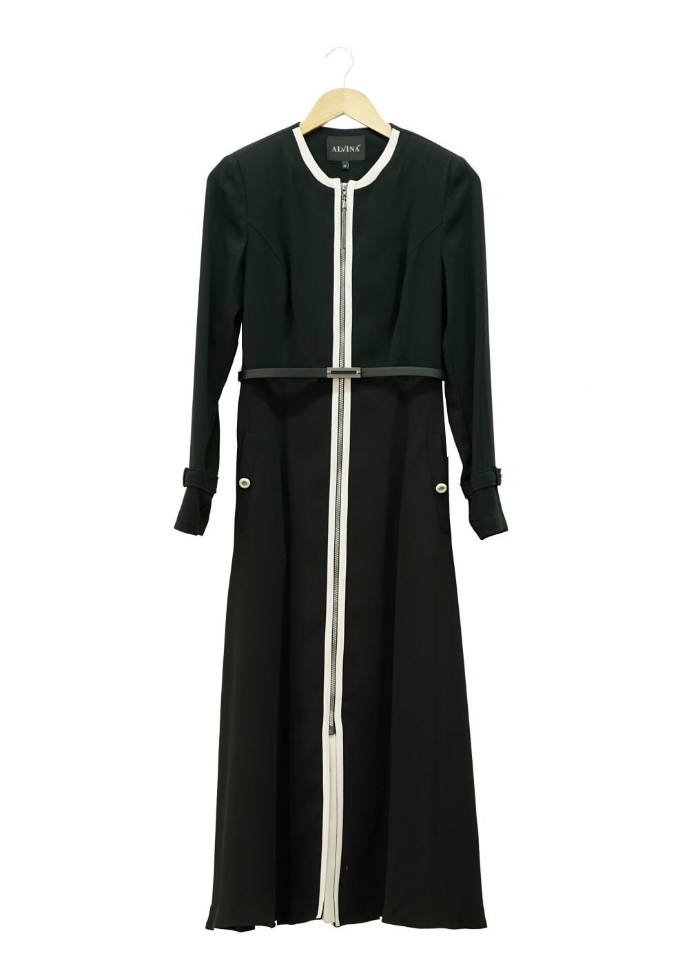 Tesettür giyim SİYAH 1565 Marca Tesettür Trench