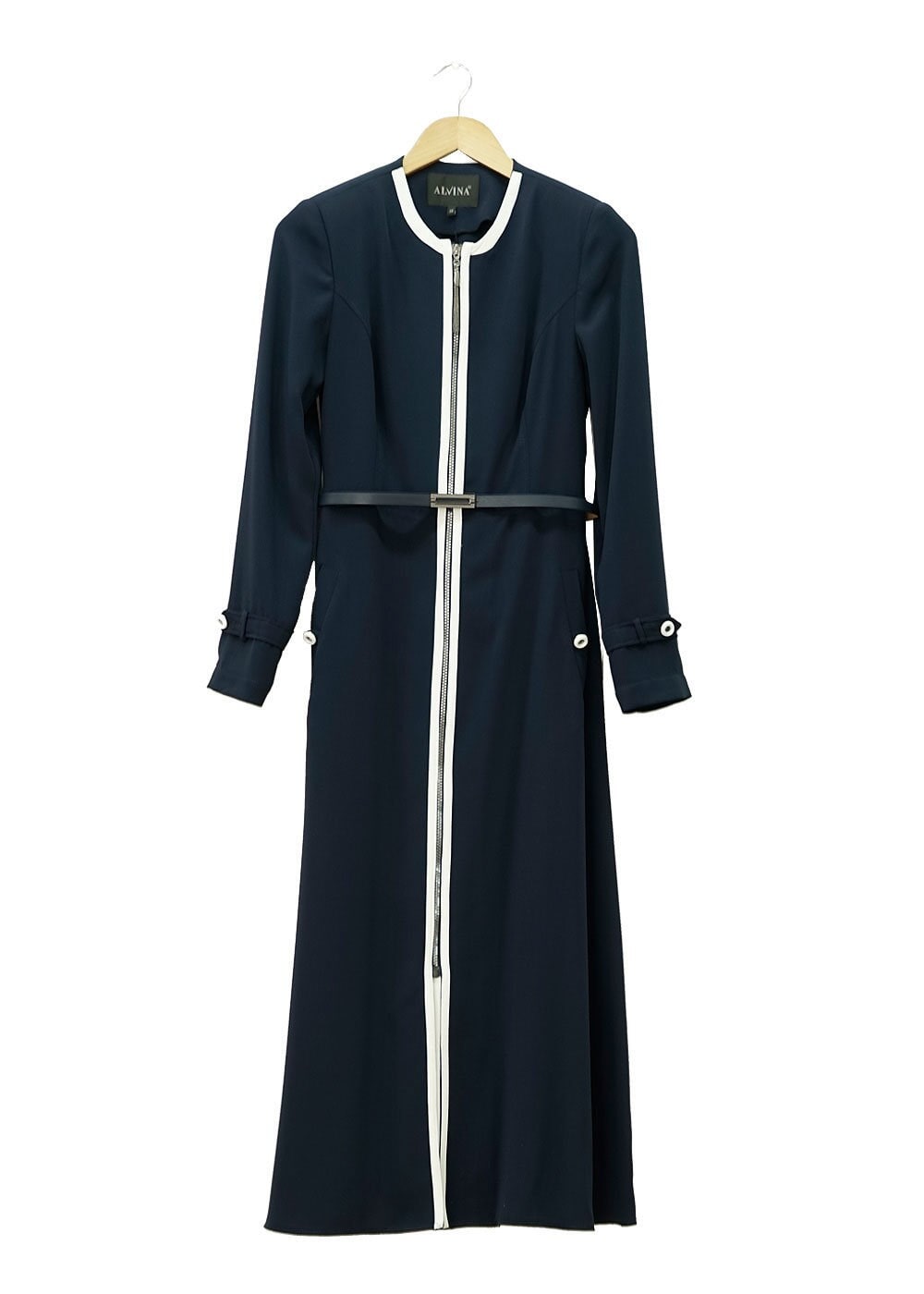 Tesettür giyim LACİVERT 1565 Marca Tesettür Trench