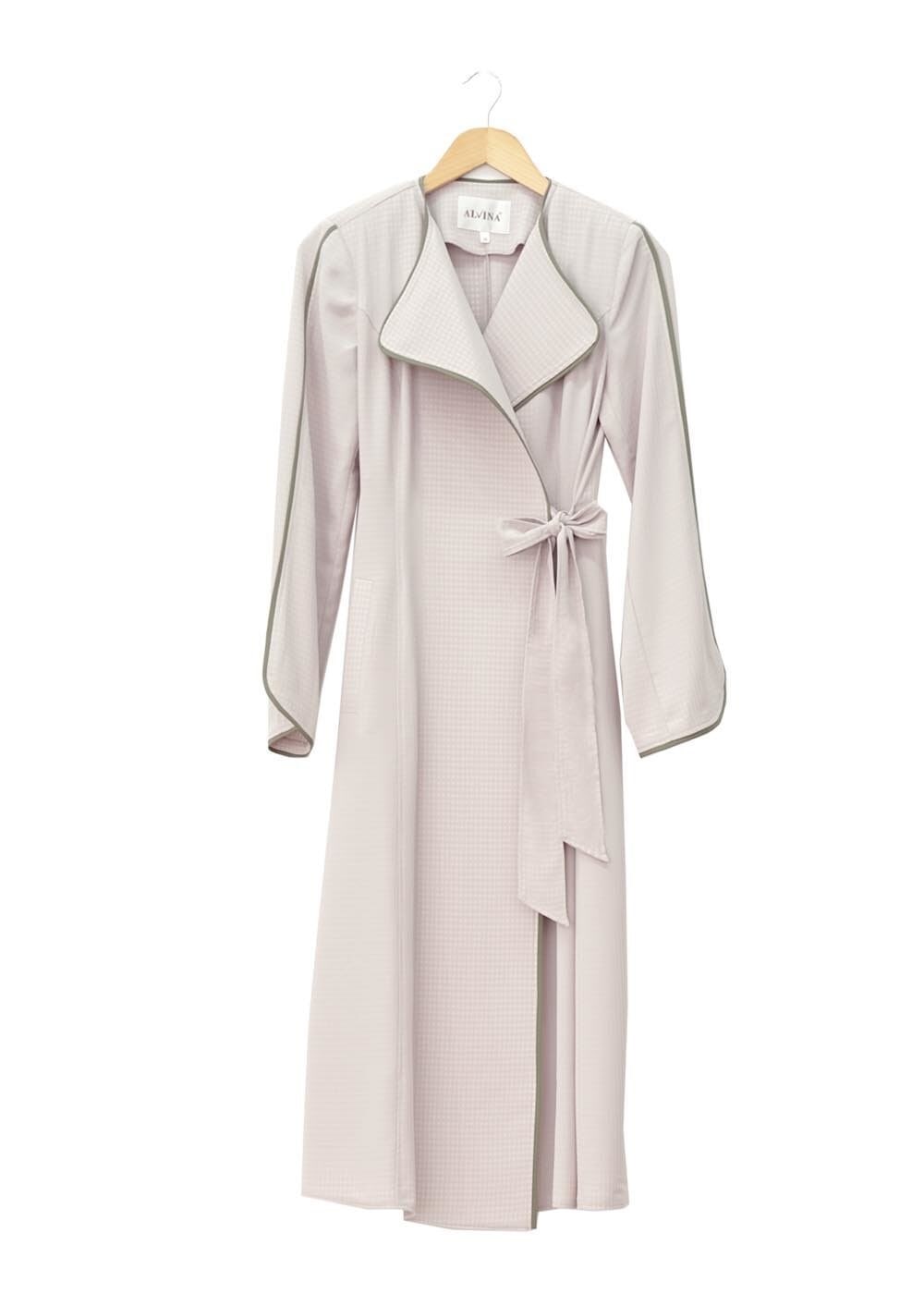 Tesettür giyim BEJ 1567 Uvertur Tesettür Trench