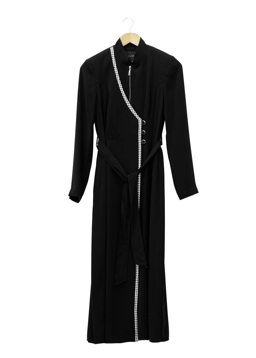 Tesettür giyim SİYAH 1571 Virona Tesettür Trench