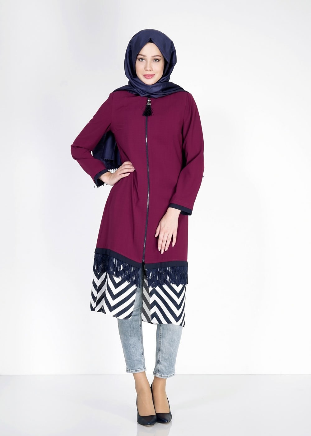 Hijab clothing DAMSON 1576 Sufle Tesettür Trench