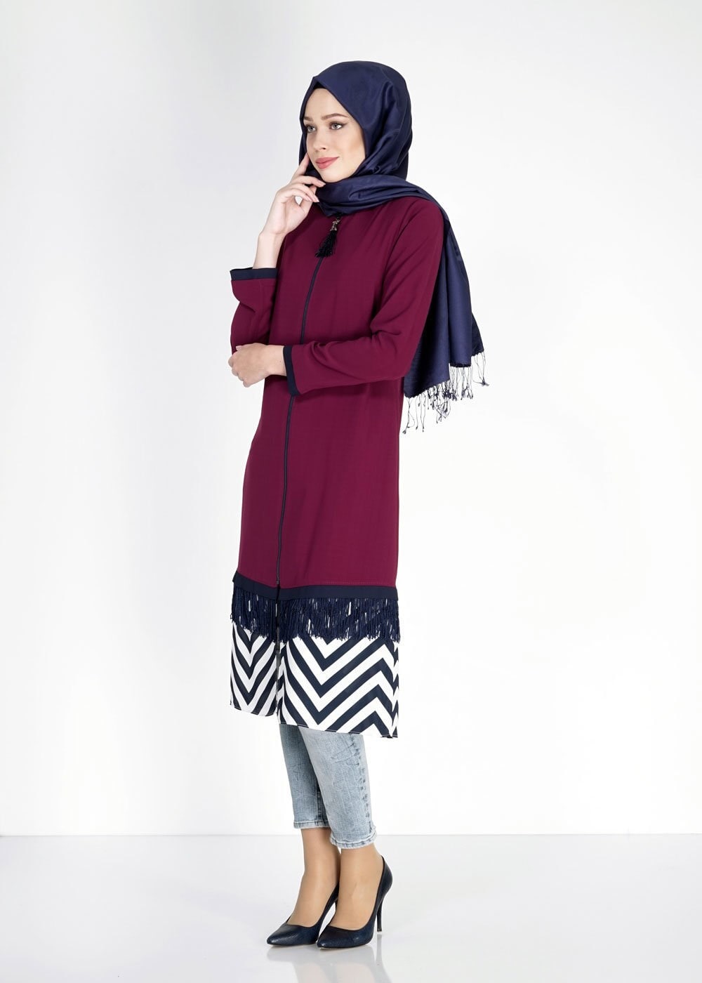 Hijab clothing DAMSON 1576 Sufle Tesettür Trench