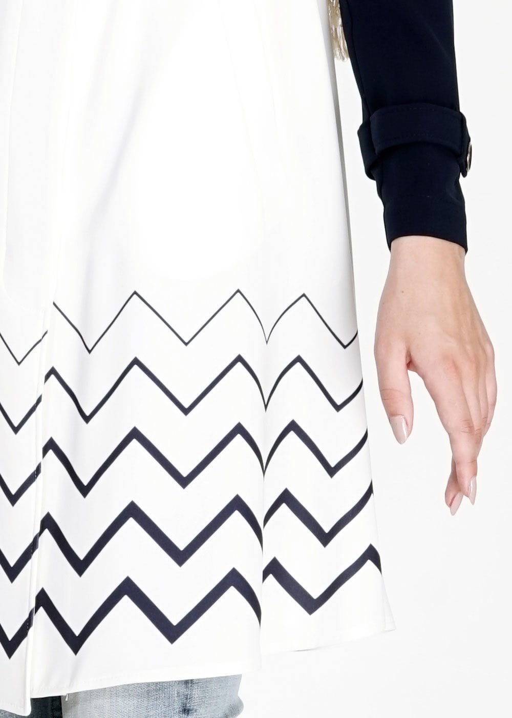 Hijab clothing NAVY BLUE 1583 Farah Tesettür Trench