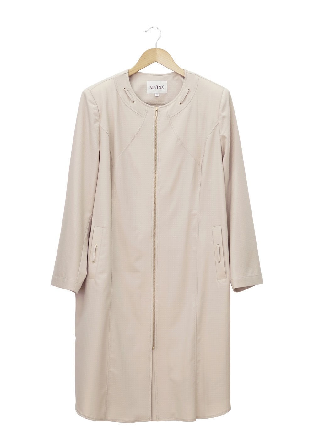 Tesettür giyim BEJ 1529-1 Söğüt Tesettür Trench