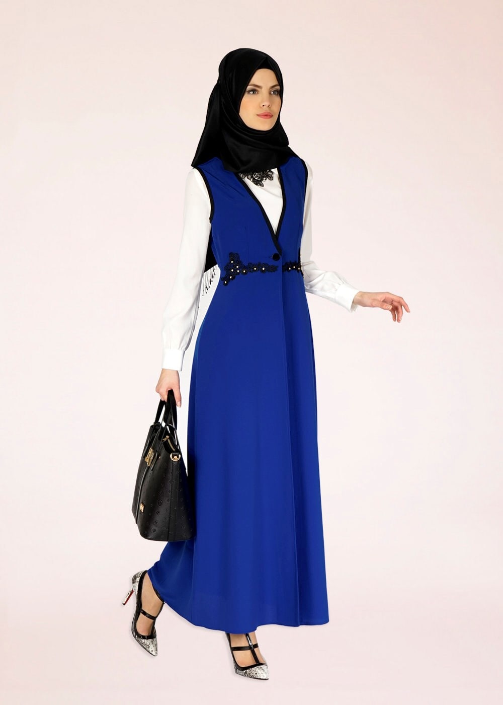 Tesettür giyim LACİVERT 4580 CARETTA YELEK 36/44(38-40) TEK42