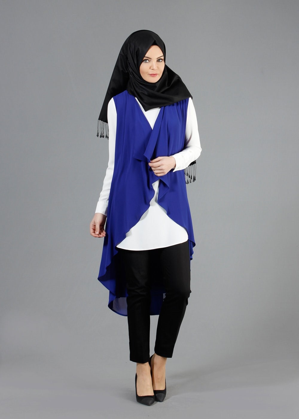 Tesettür giyim LACİVERT 4645 SemiramisTesettür Yelek