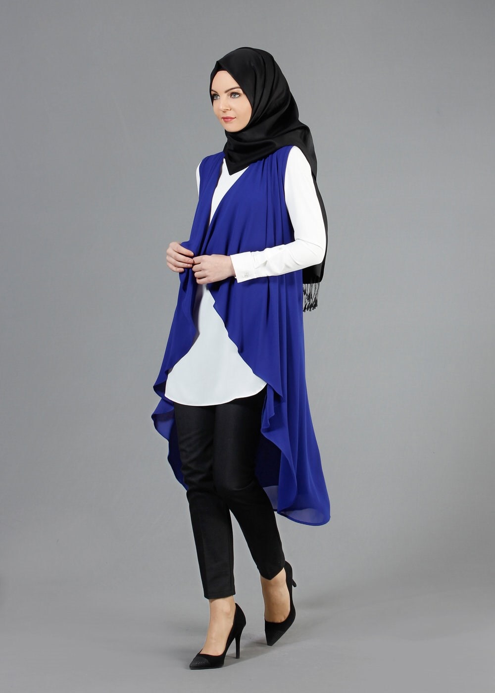 Tesettür giyim LACİVERT 4645 SemiramisTesettür Yelek