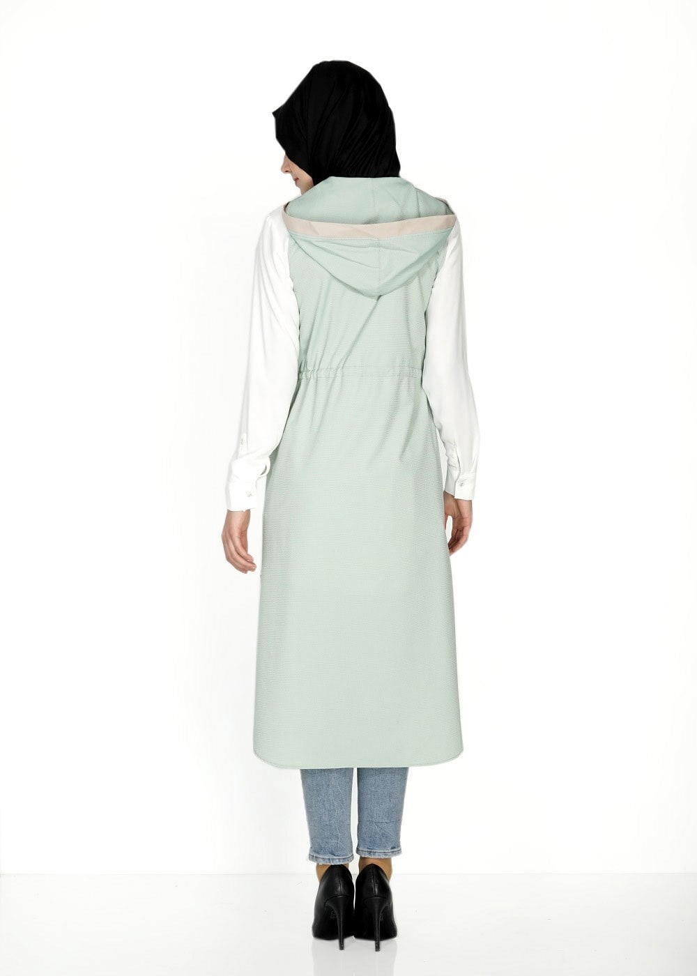 Tesettür giyim YEŞİL 4663 Berta Tesettür Yelek