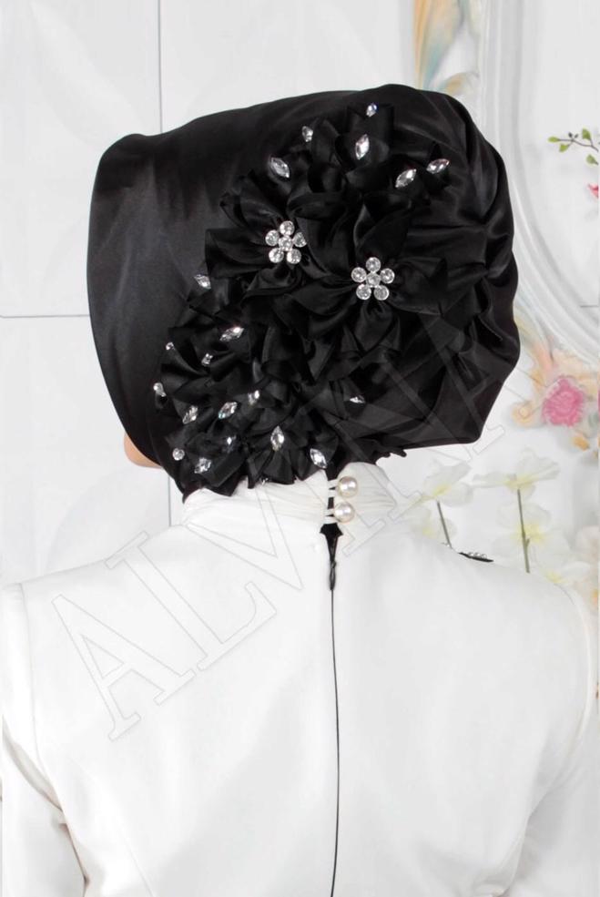Vêtements hijab NOIR 101144 ALVİNA HAZIR EŞARP - ALVİNA