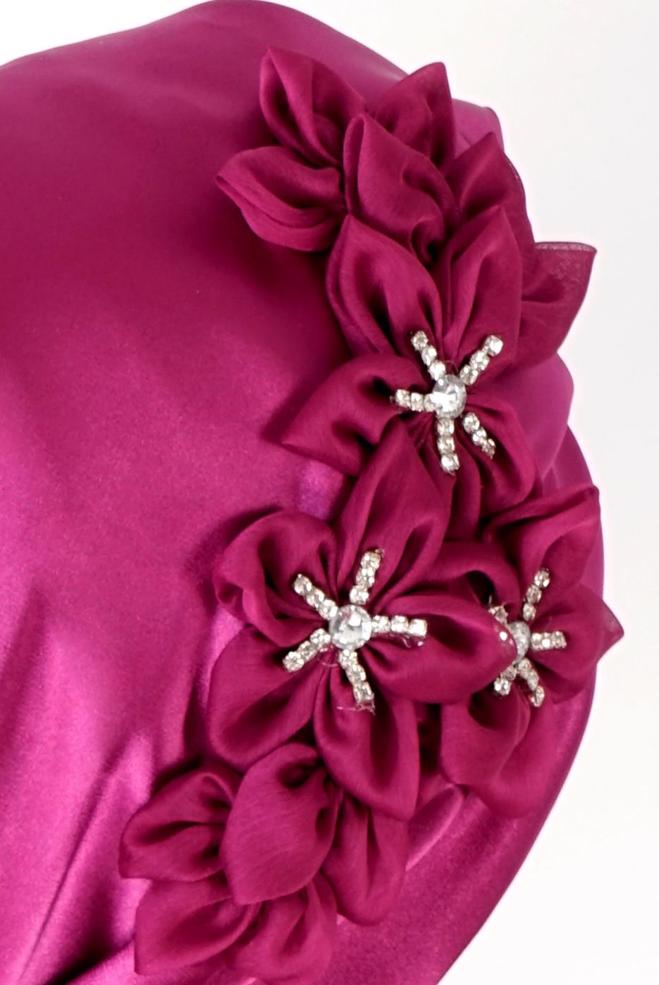 Vêtements hijab FUCHSIA ÉCHARPE INSTANTANÉE BRODÉE ALVINA GEM 106001 - ALVİNA
