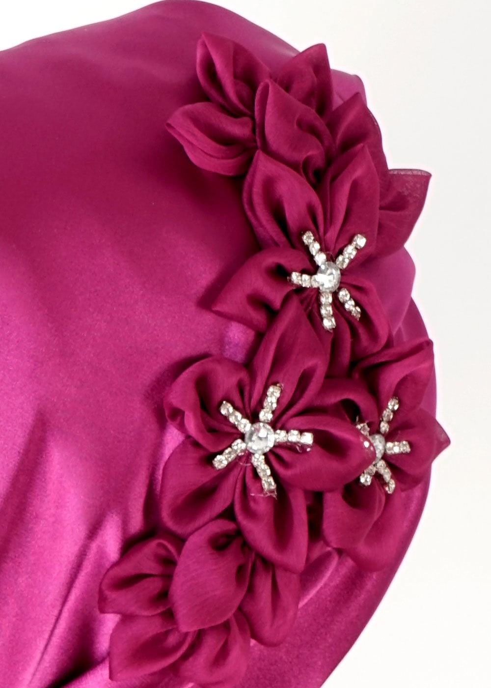 Tesettür giyim FUŞYA ALVİNA TAŞ İŞLEMELİ HAZIR EŞARP 106001