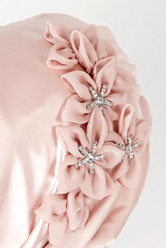 Vêtements hijab POUDRE ÉCHARPE INSTANTANÉE BRODÉE ALVINA GEM 106001 - ALVİNA