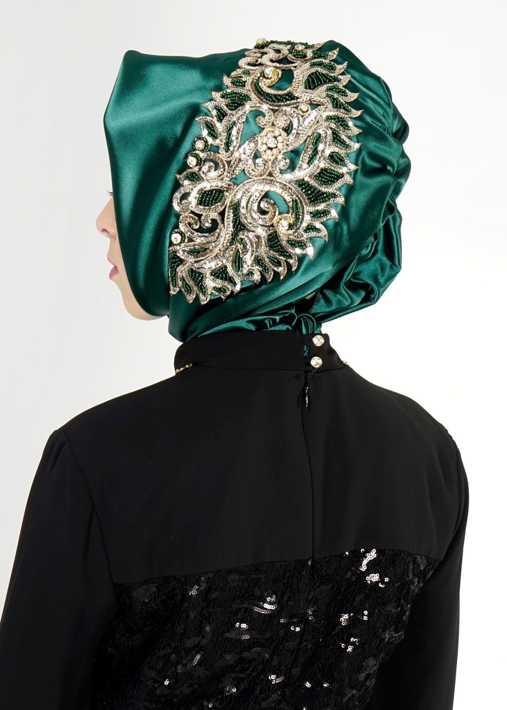 Tesettür giyim YEŞİL 106038 Alvina Hazır Eşarp