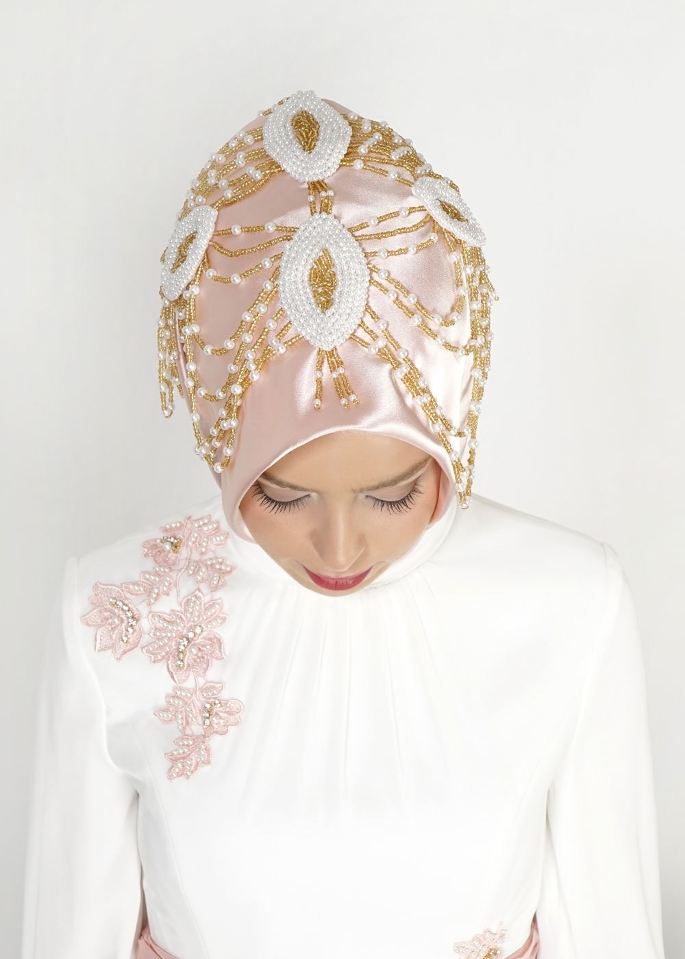 Vêtements hijab POUDRE 106039 ALVİNA HAZIR EŞARP