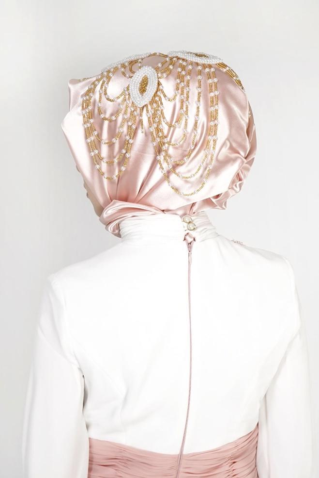 Vêtements hijab POUDRE 106039 ALVİNA HAZIR EŞARP - ALVİNA