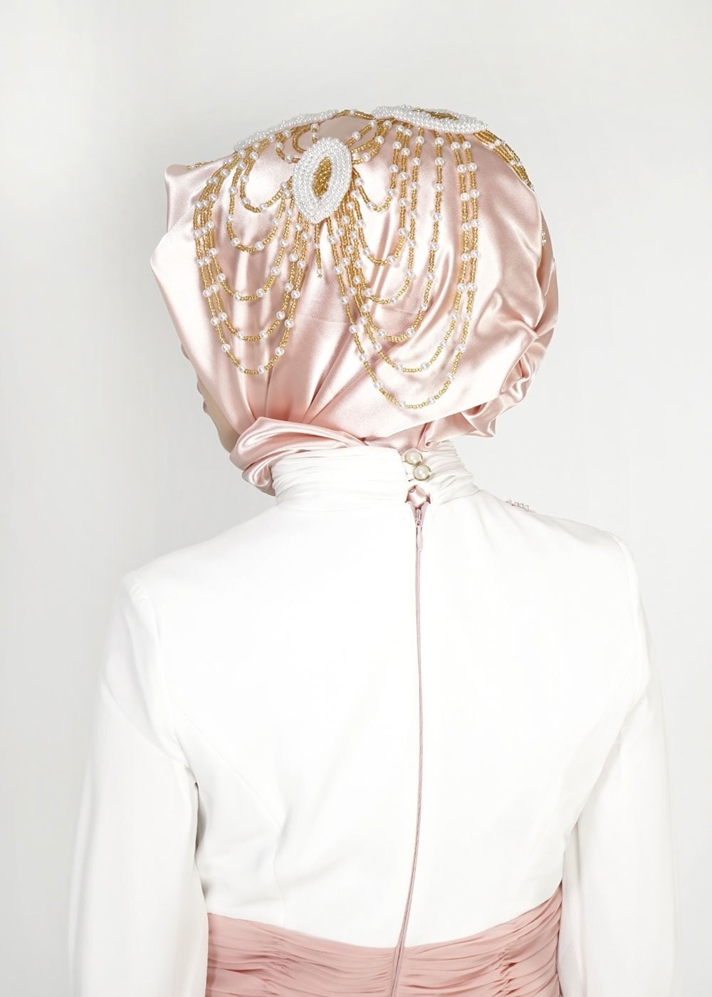 Vêtements hijab POUDRE 106039 ALVİNA HAZIR EŞARP