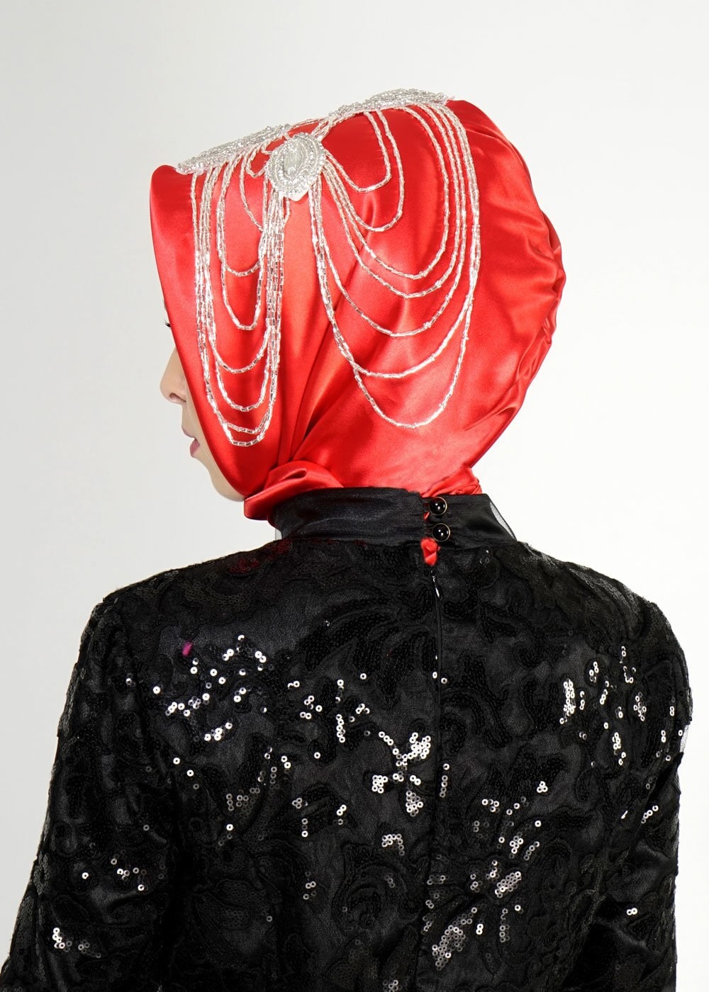 Hijab clothing RED 106040 ALVİNA HAZIR EŞARP