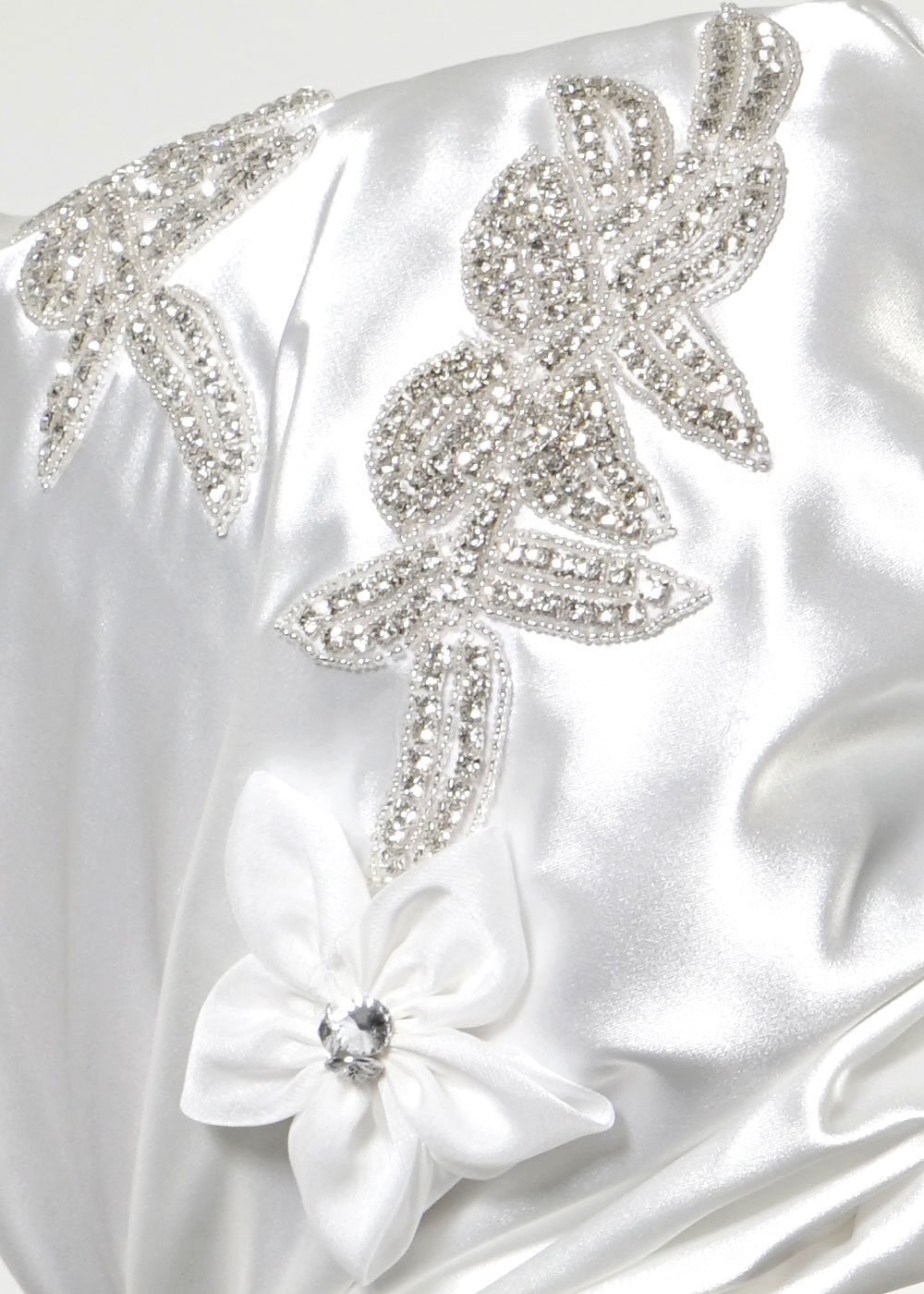 Vêtements hijab BLANC ÉCHARPE INSTANTANÉE ALVINA AVEC GEM BRODÉ 106044