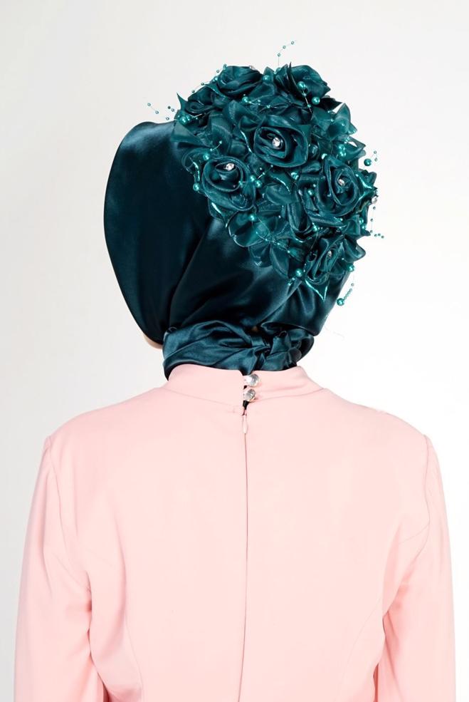 Vêtements hijab VERT 106085 ALVİNA HAZIR EŞARP - ALVİNA