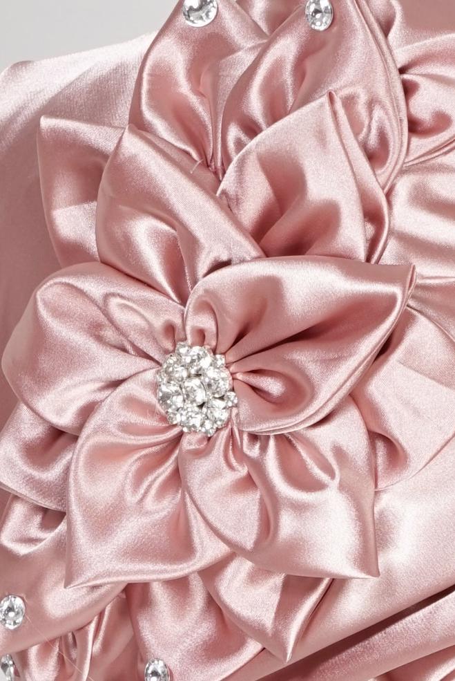 Vêtements hijab POUDRE ÉCHARPE INSTANTANÉE EN SATIN ALVINA 106115 - ALVİNA