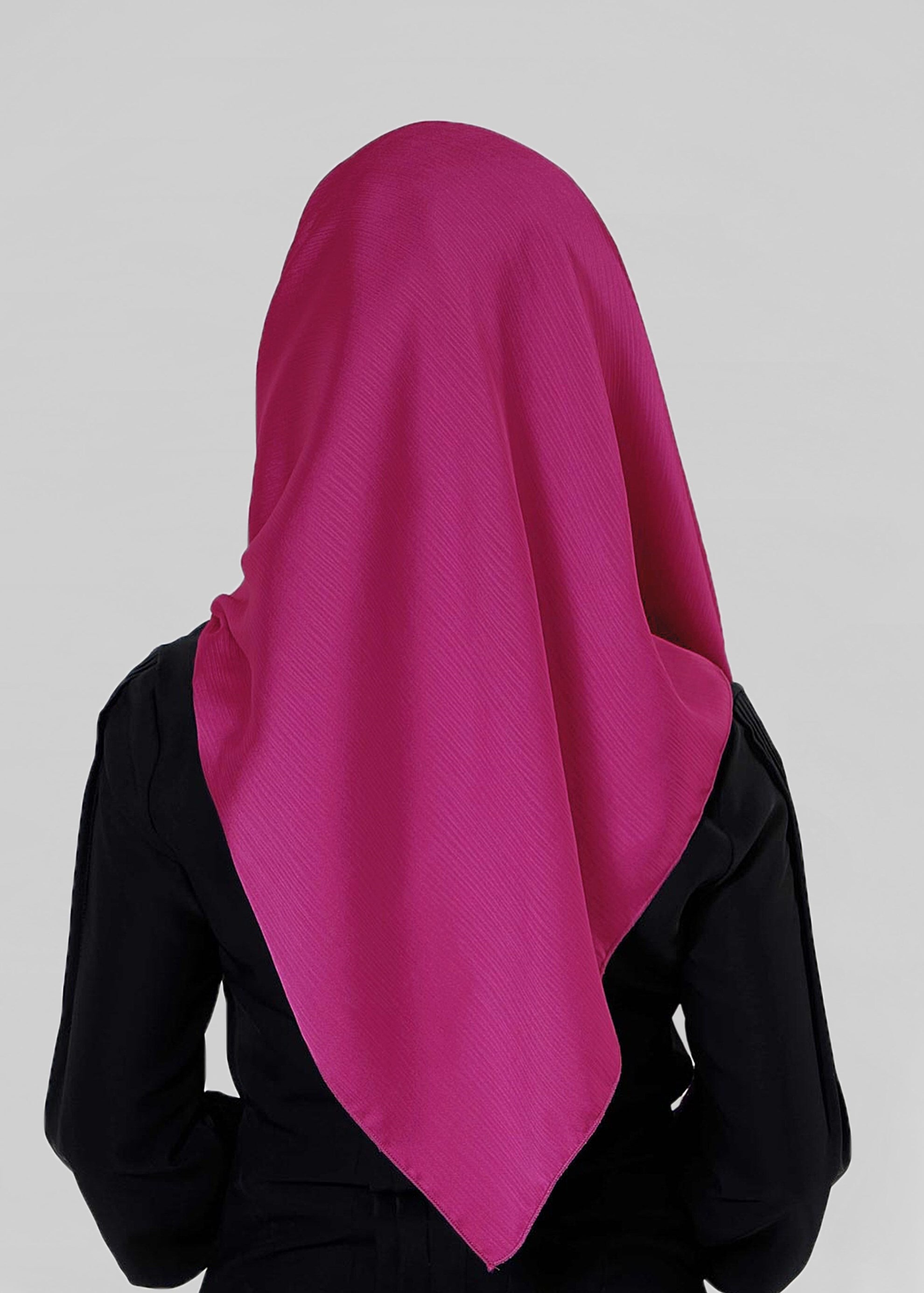 Tesettür giyim FUŞYA ALVİNA PÜSKÜLLÜ ŞAL 50119