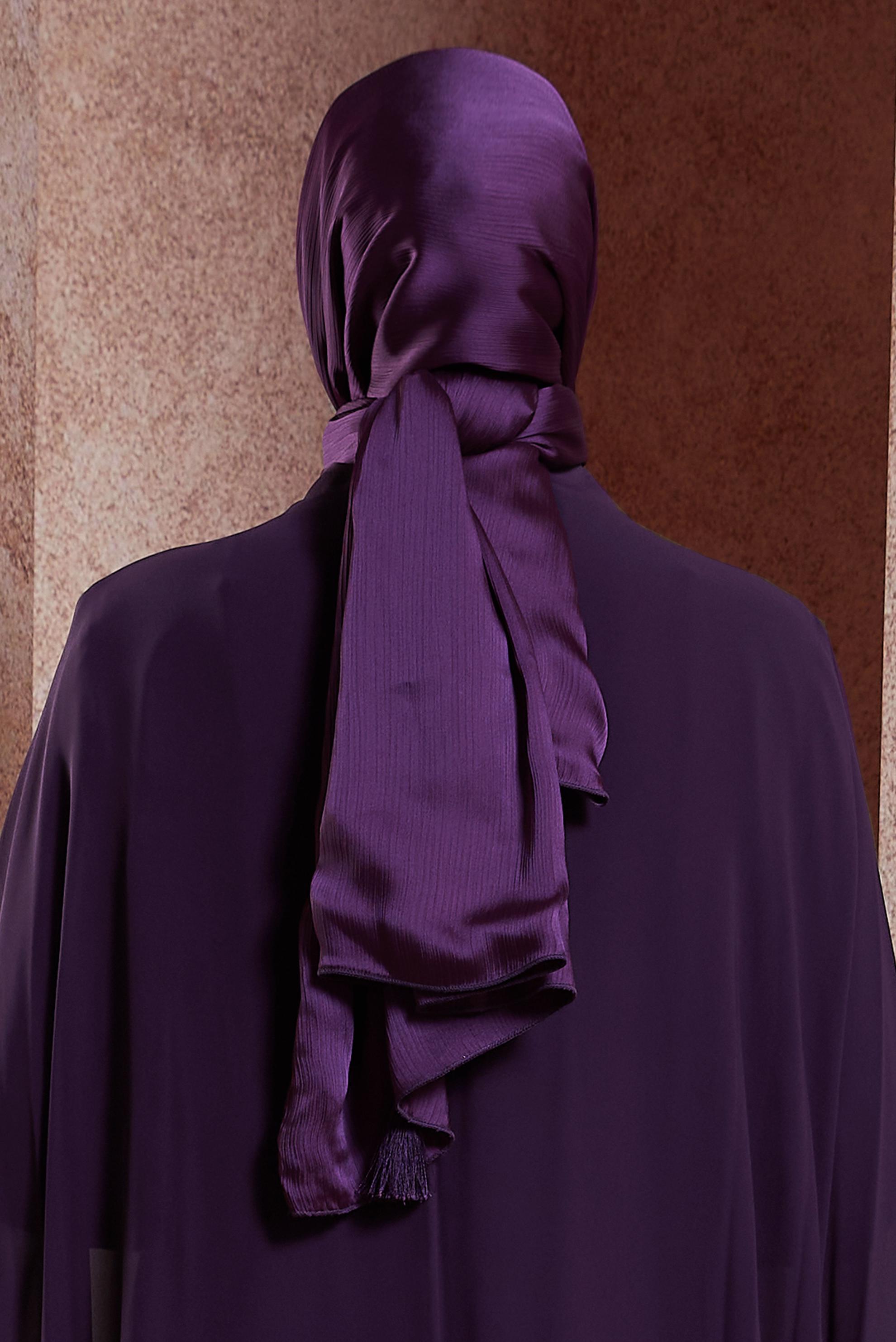 Tesettür giyim MÜRDÜM ALVİNA PÜSKÜLLÜ ŞAL 50119