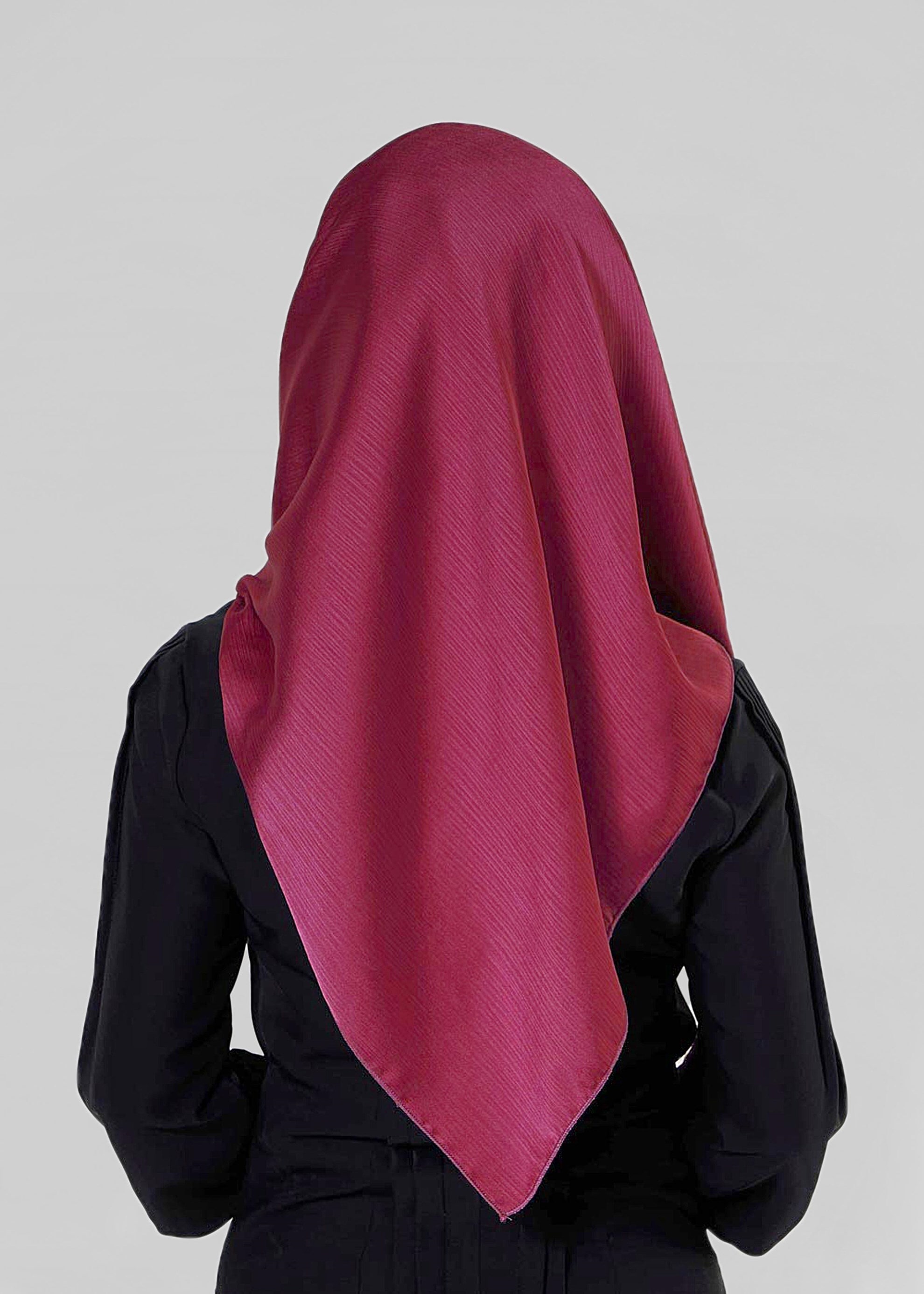 Tesettür giyim MOR ALVİNA PÜSKÜLLÜ ŞAL 50119