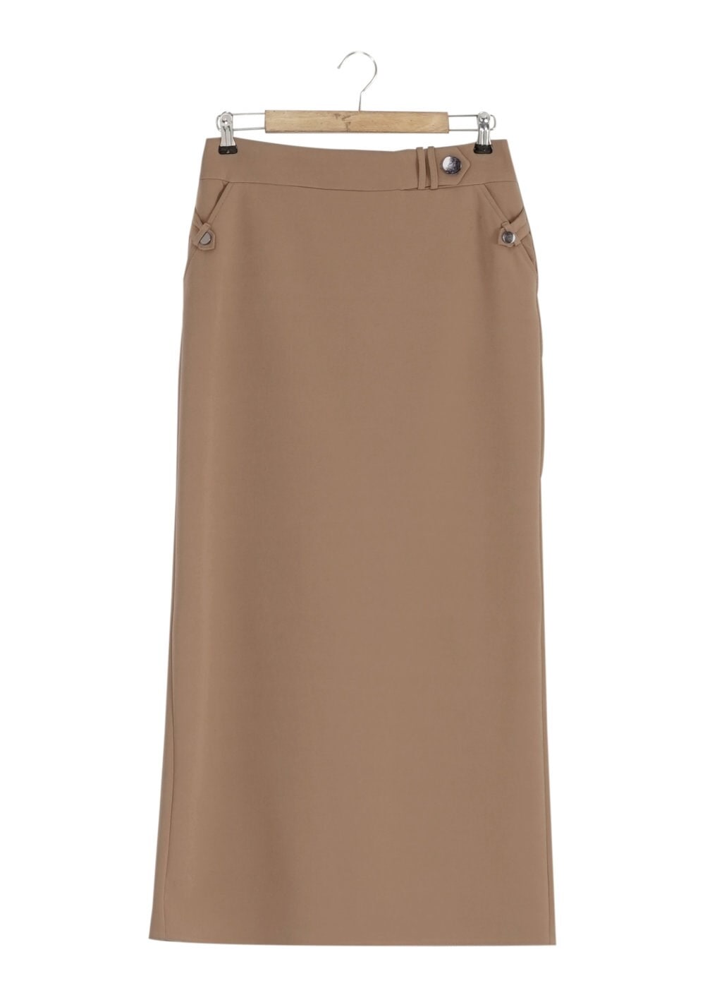 Tesettür giyim KAHVE KALEM ETEK 6784 