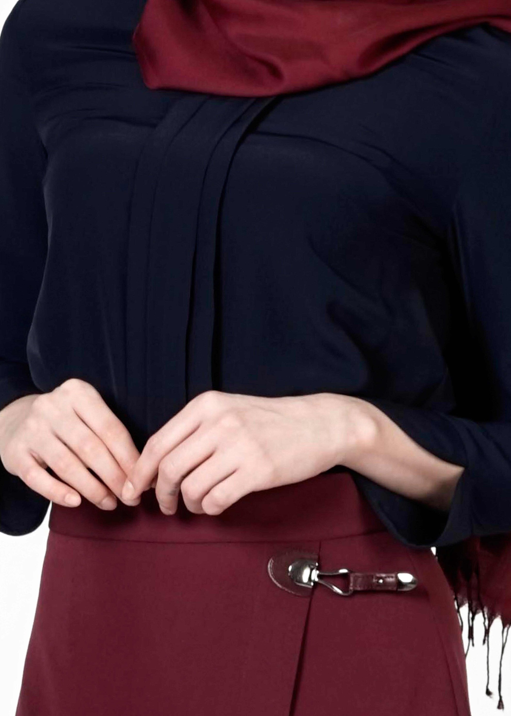 Tesettür giyim LACİVERT 4031 BLUZ