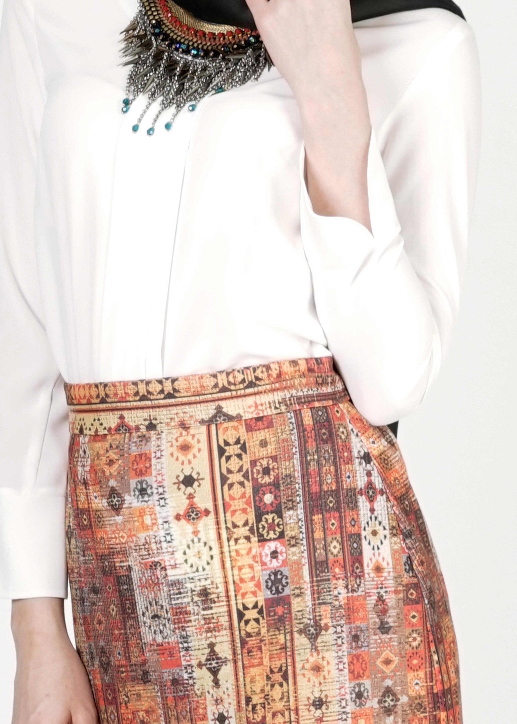 Tesettür giyim BEYAZ 4031 BLUZ