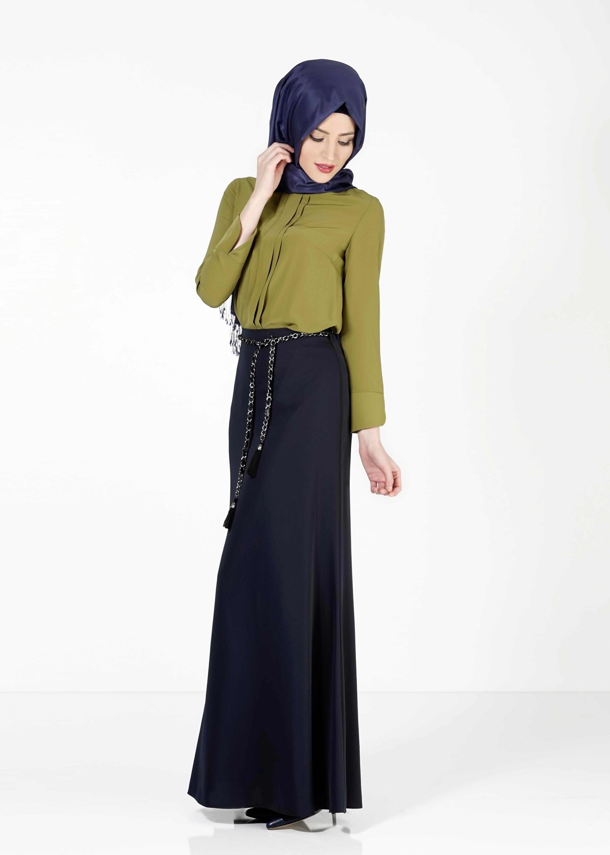 Tesettür giyim YEŞİL 4031 BLUZ