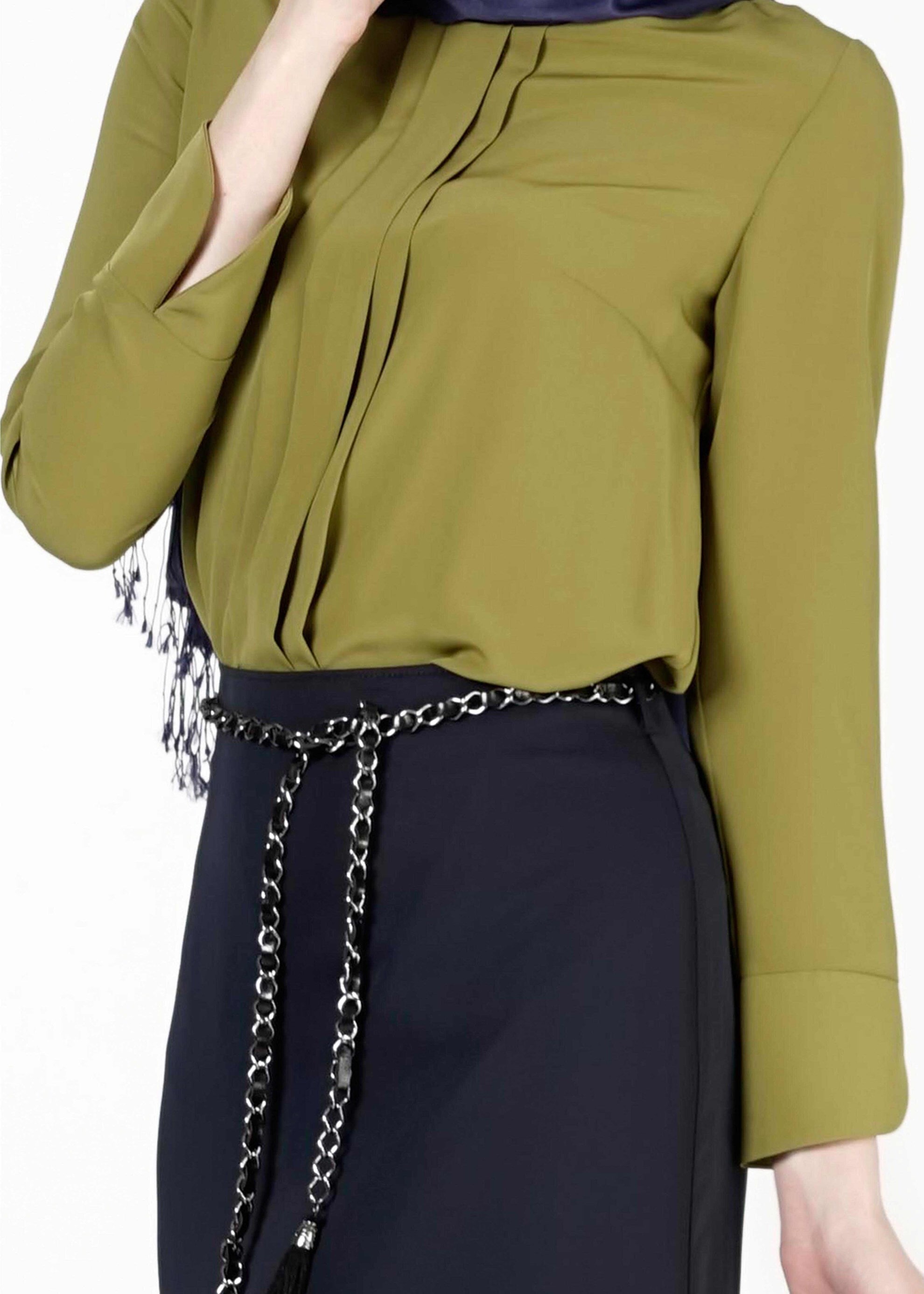 Tesettür giyim YEŞİL 4031 BLUZ