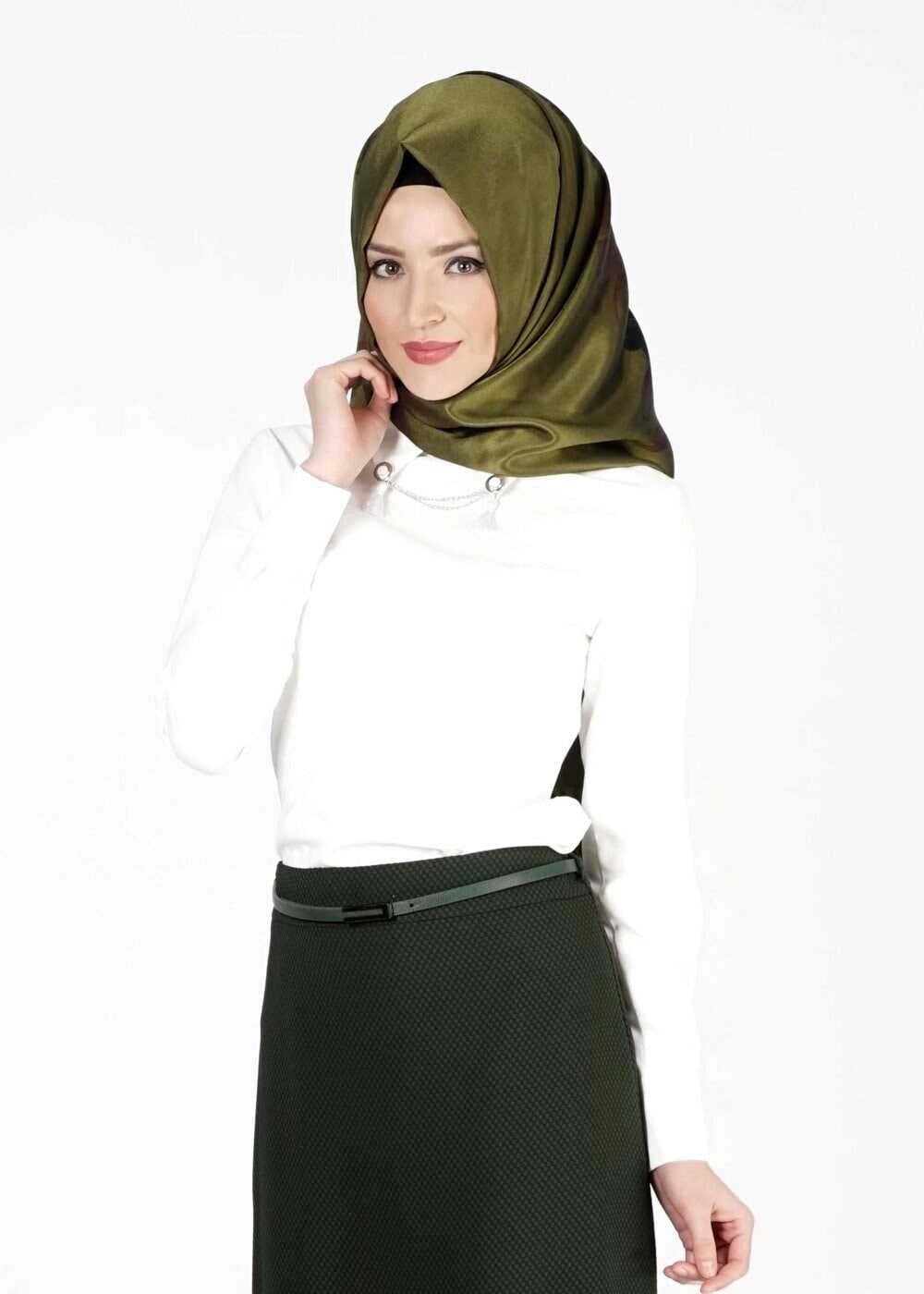 Tesettür giyim BEYAZ 4063 BLUZ