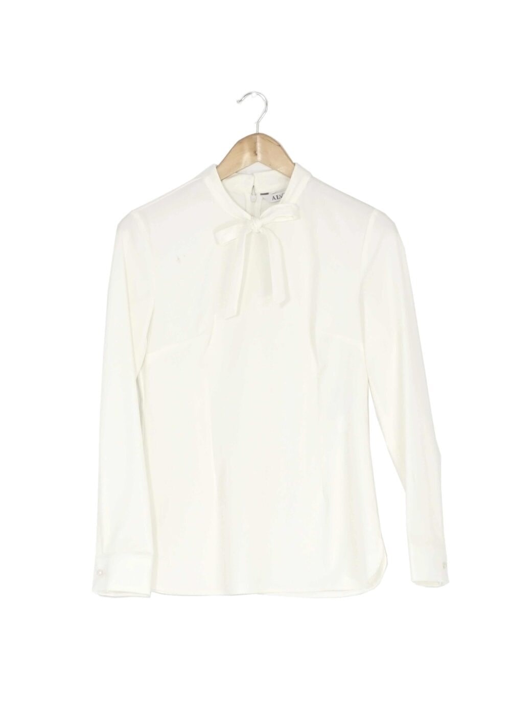 Tesettür giyim BEYAZ BAĞLAMA DETAYLI BLUZ 4085 