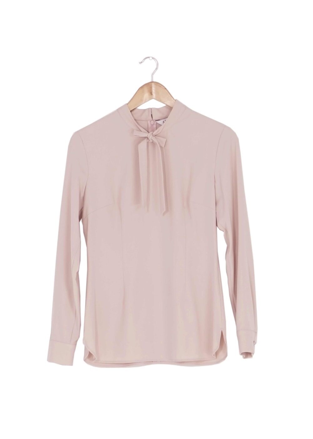 Tesettür giyim EKRU BAĞLAMA DETAYLI BLUZ 4085 