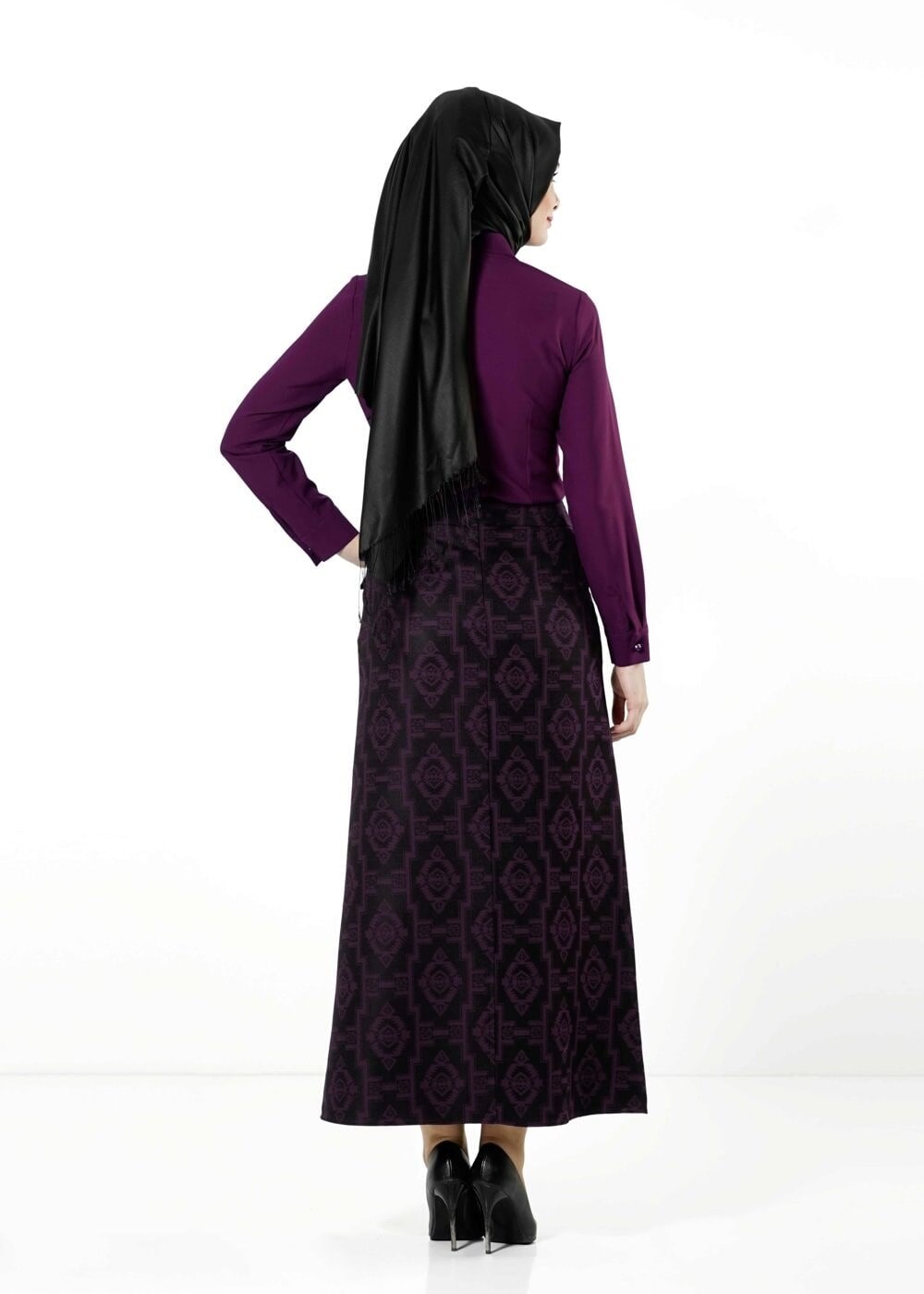 Tesettür giyim MÜRDÜM DÜĞMELİ BLUZ 4104 