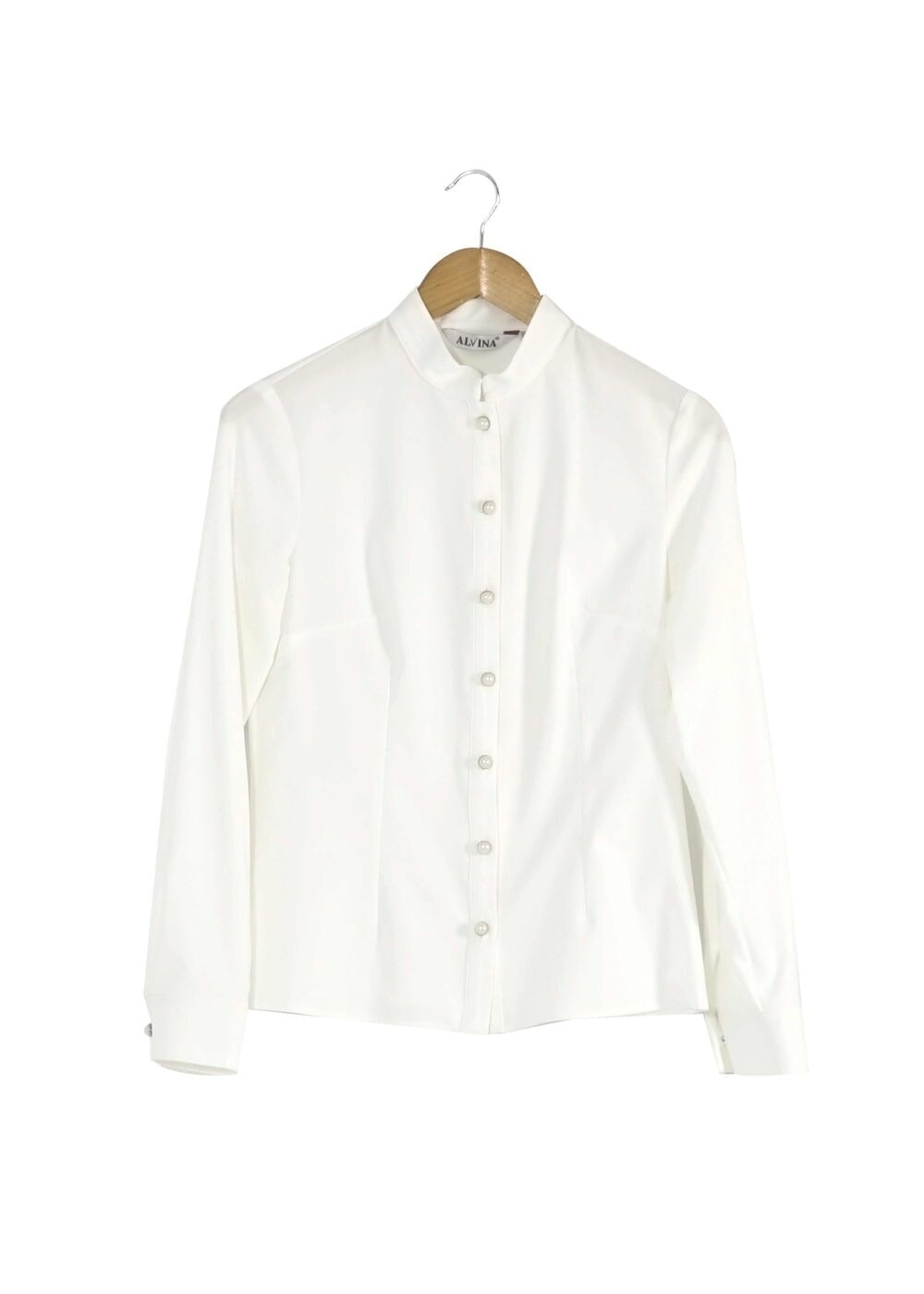 Tesettür giyim BEYAZ DÜĞMELİ BLUZ 4104 