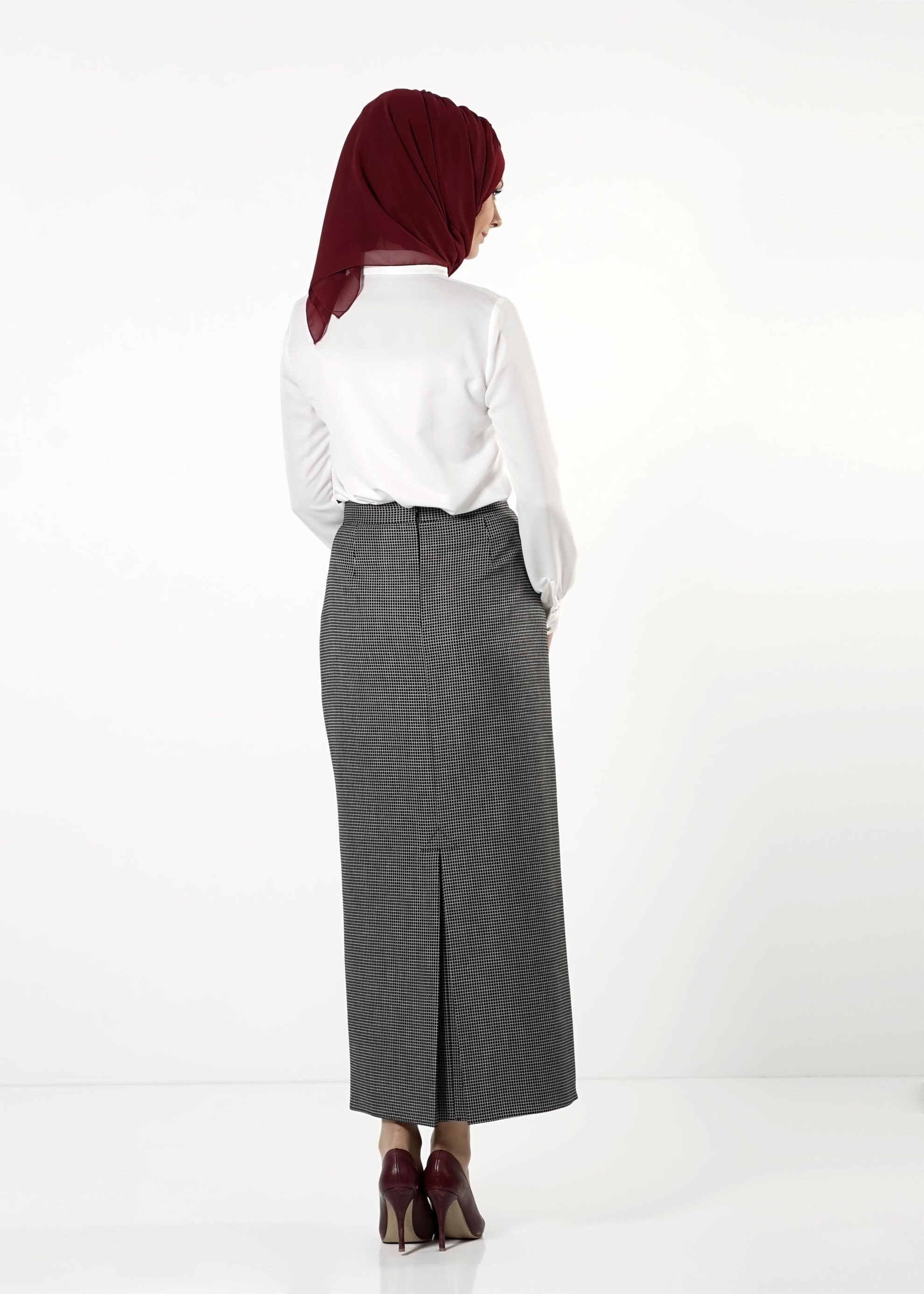 Tesettür giyim BEYAZ TAŞ DETAYLI BLUZ 4122 