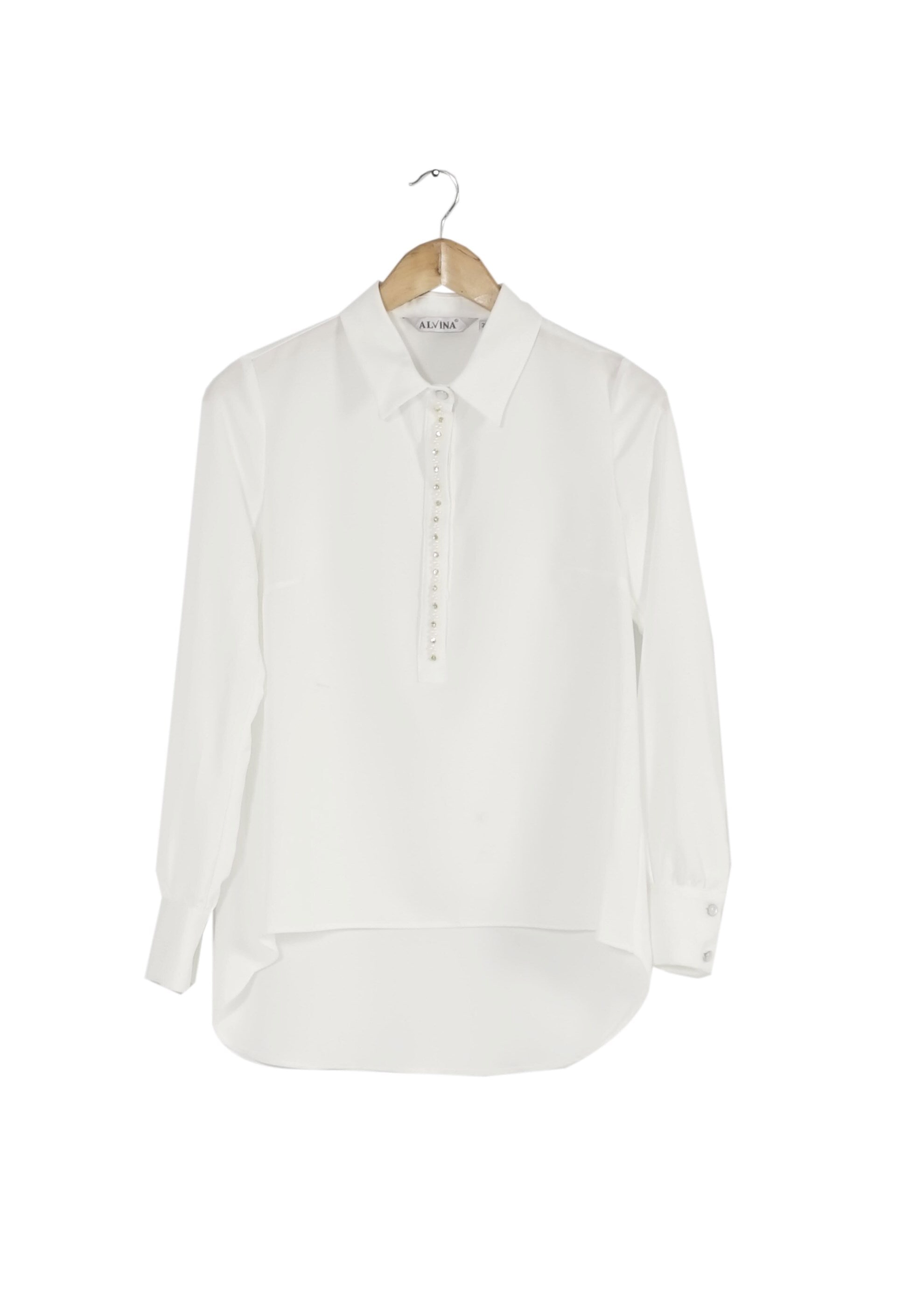 Tesettür giyim BEYAZ TAŞ DETAYLI BLUZ 4122 