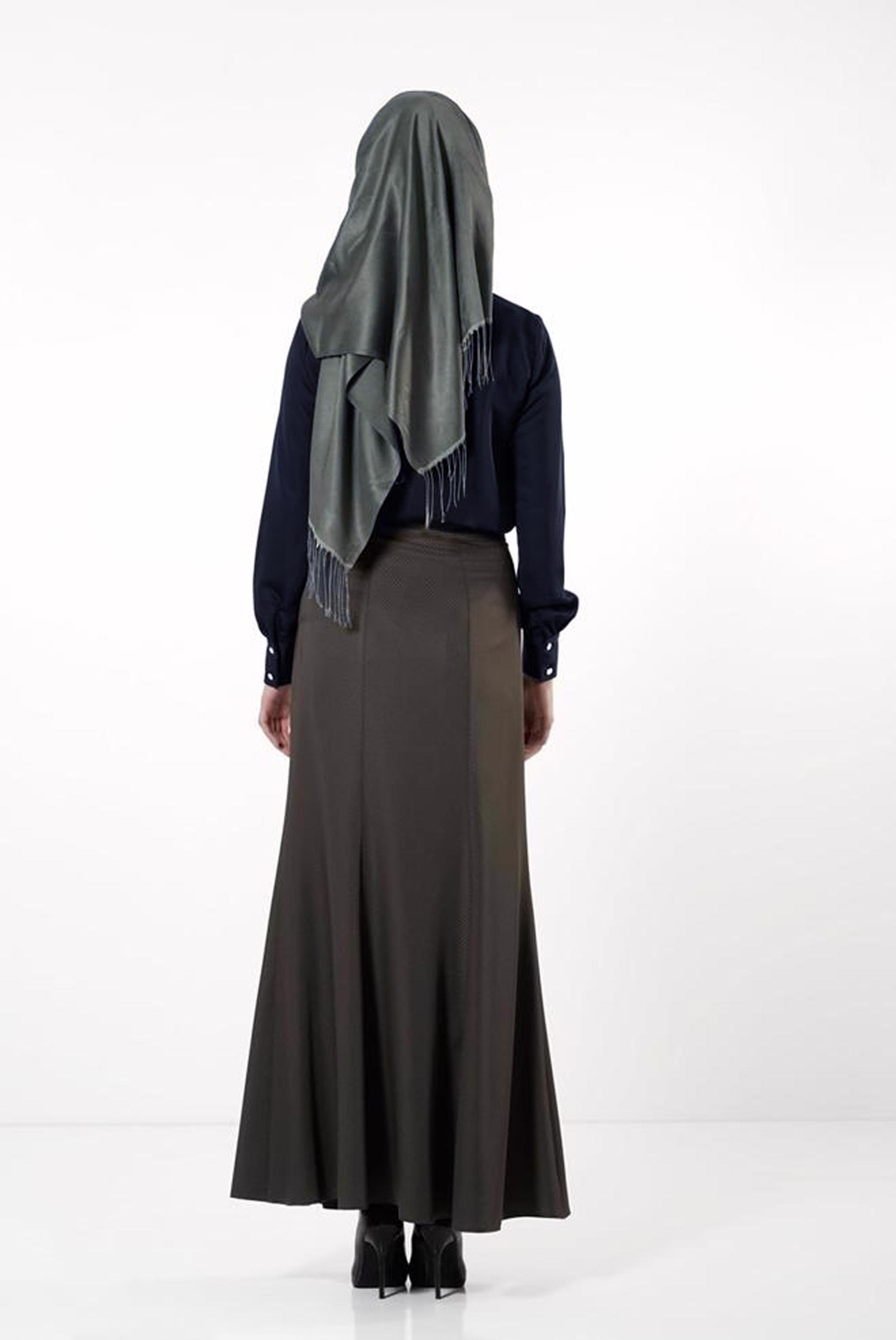 Tesettür giyim LACİVERT TAŞ DETAYLI BLUZ 4122 