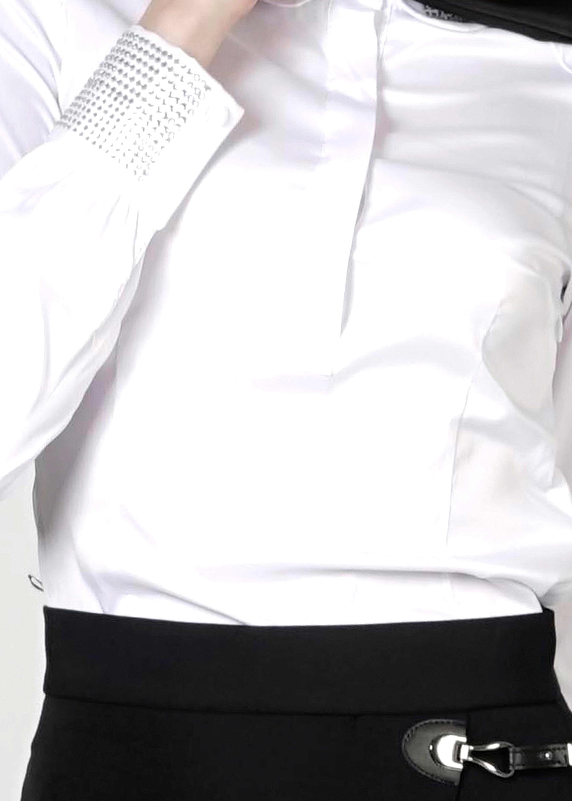 Tesettür giyim BEYAZ TAŞ DETAYLI BLUZ 4864 