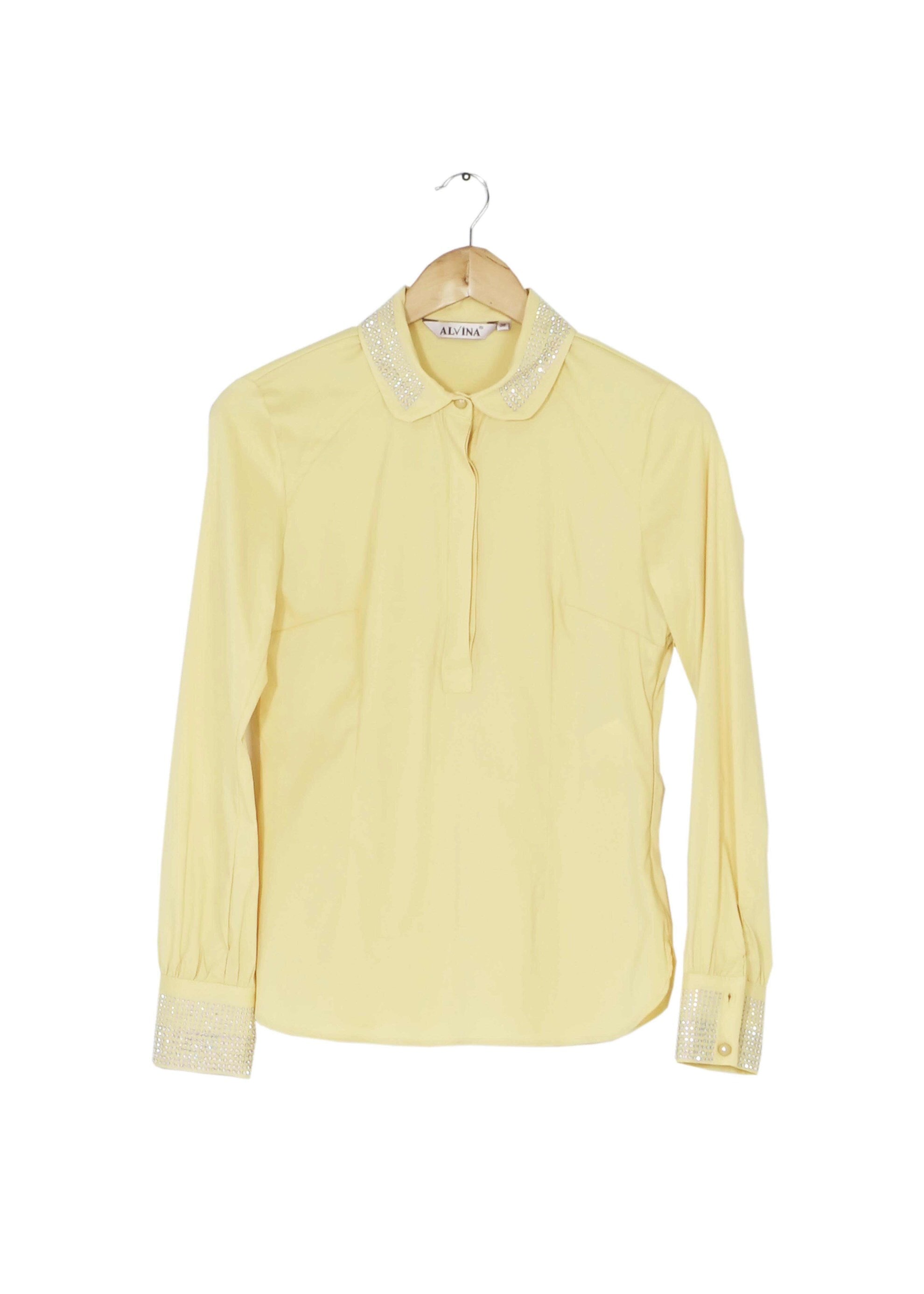 Tesettür giyim SARI TAŞ DETAYLI BLUZ 4864 