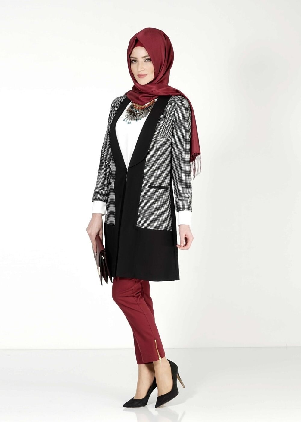 Tesettür giyim SİYAH 4007 CEKET