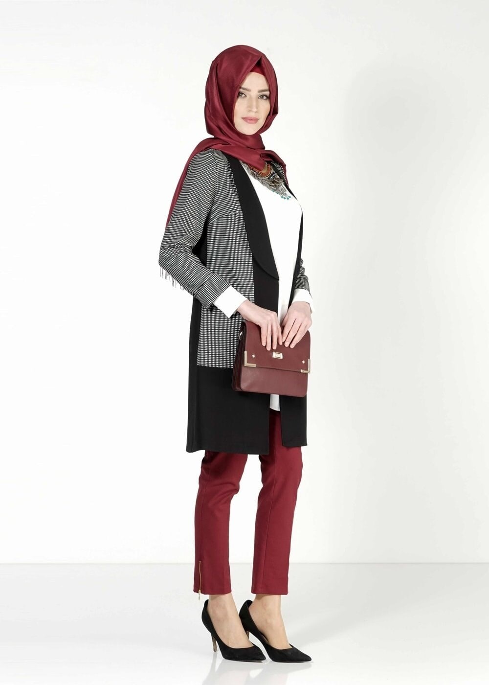 Tesettür giyim SİYAH 4007 CEKET