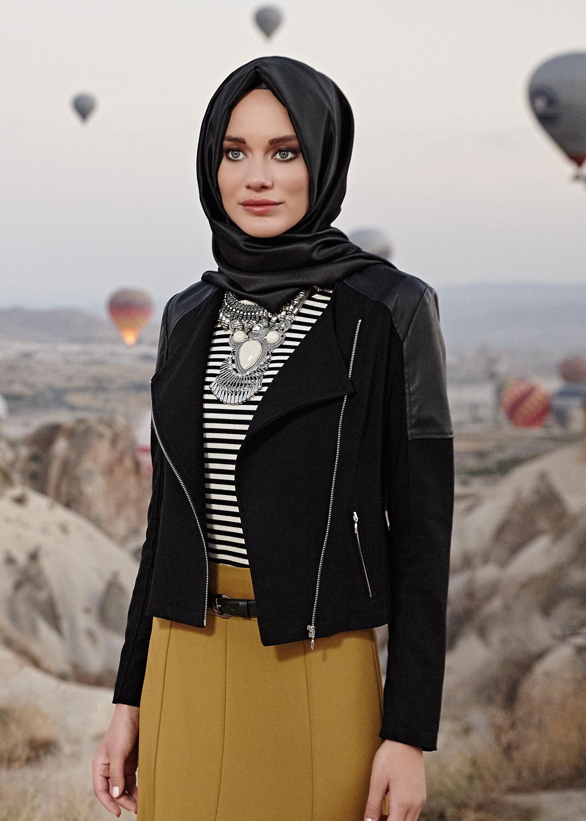 Tesettür giyim SİYAH 4082 CEKET