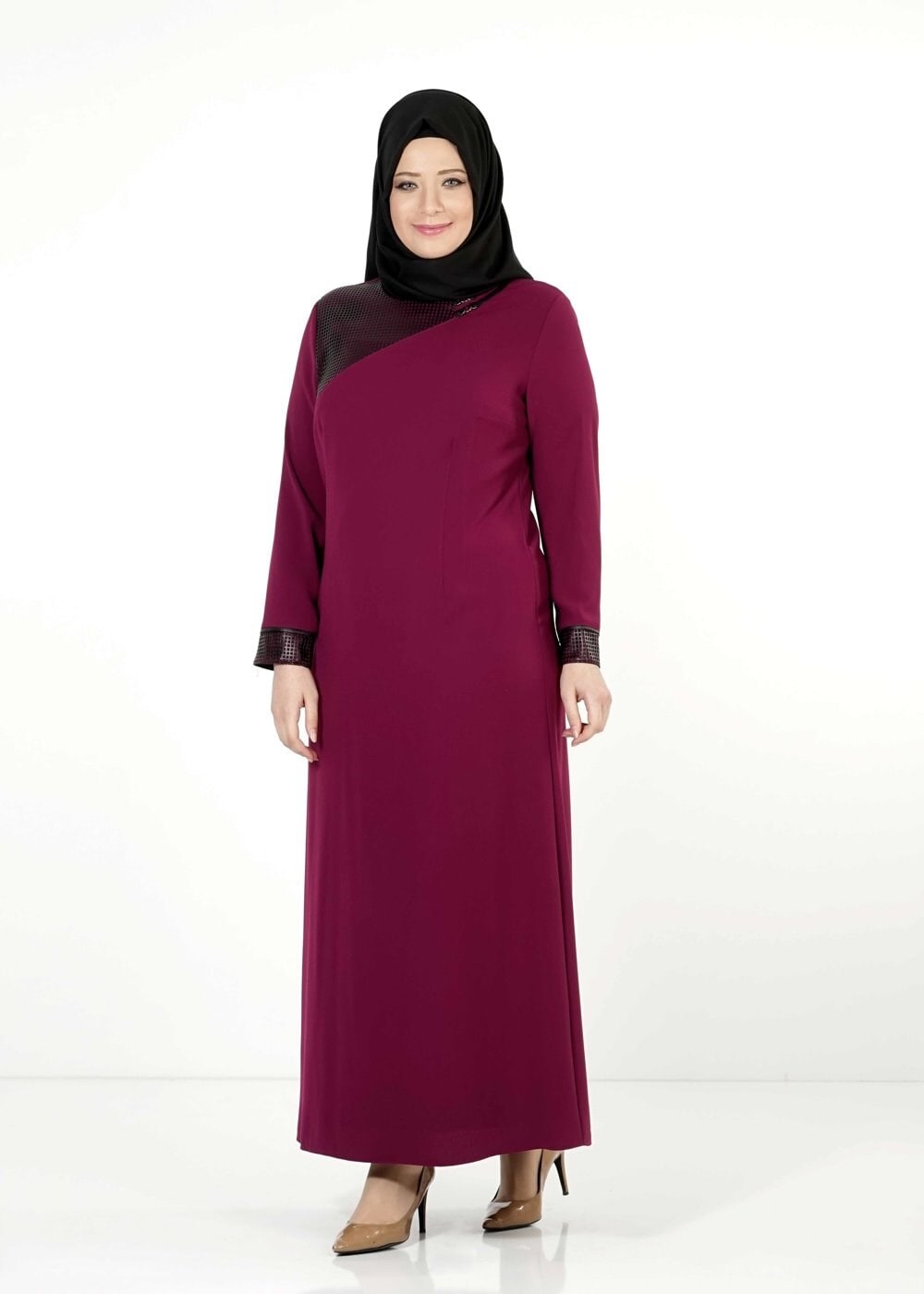 Tesettür giyim MOR 2541 ELBİSE