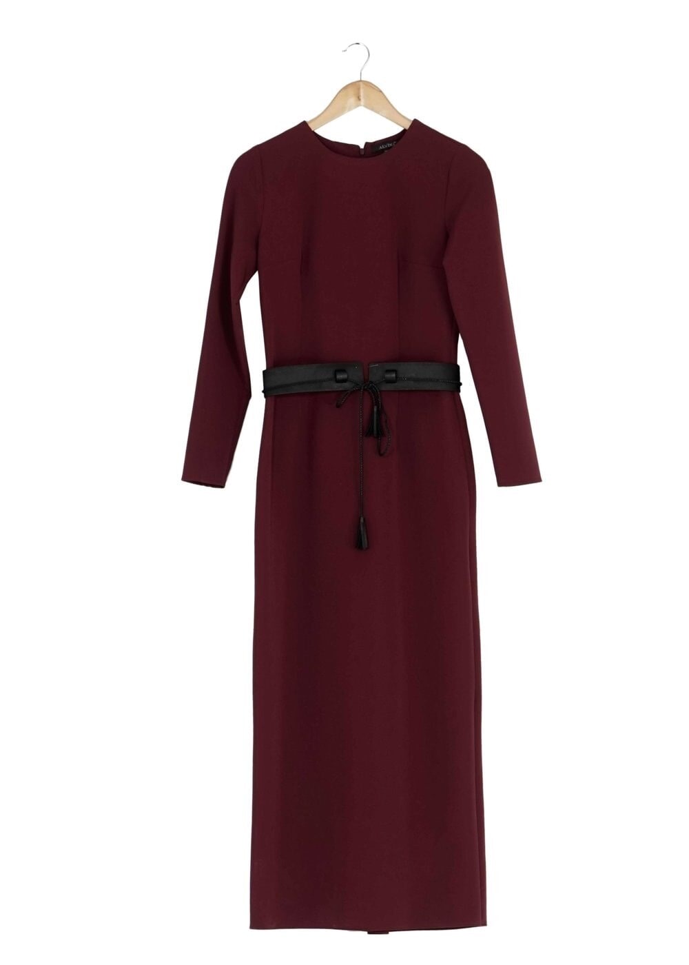 Tesettür giyim BORDO 4023 ELBİSE